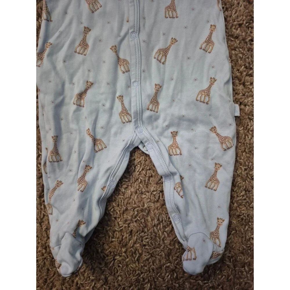 Kissy kissy Sophie la girafe sleeper pima cotton size 0-3